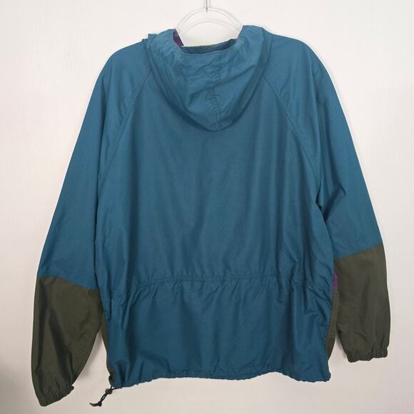 Vintage 90s L.L.Bean Colorblock Pullover Anorak Hooded Half-Zip Men’s Made USA L - Picture 2 of 12